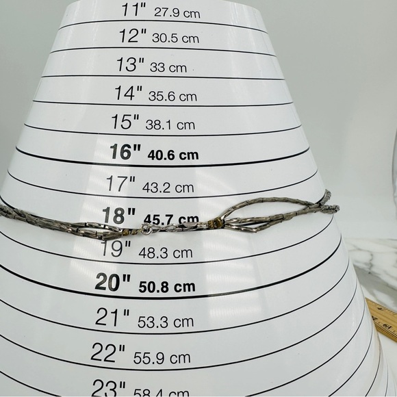 Natural Carved Tigers Eye Necklace Three Strands 925 Sterling Silver Clasp Boho - Picture 7 of 11